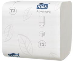  Tork Vikt Toalettpapper Advanced T3, 2-lager vit