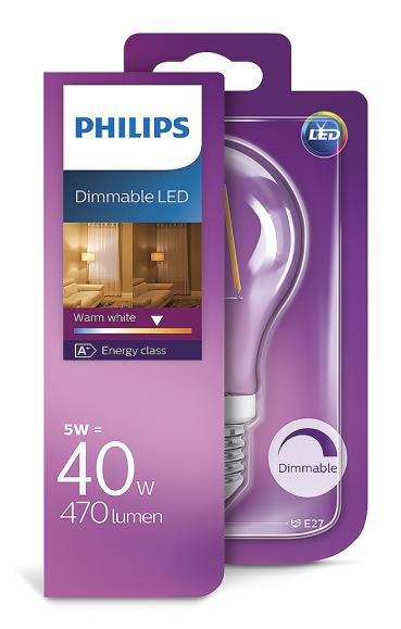  LED-lampa 5W(40W) E27 dimbar
