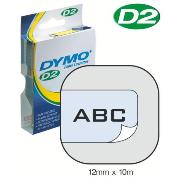  Dymo märktejp/band D2, 12mmx10meter klar