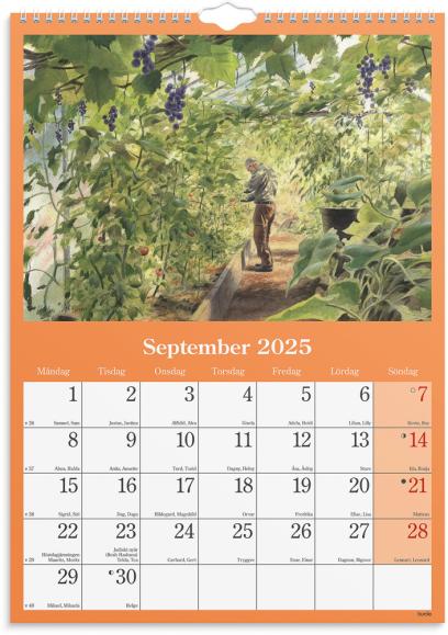  Väggkalender 2025 Klassiska Sverige