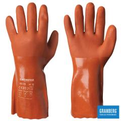 Kemskyddshandske vinyl Chemstar® orange