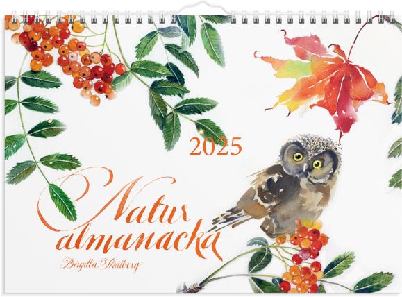  Väggkalender 2025 Naturalmanacka