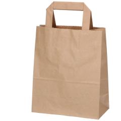 Pappersbärkasse med hängslen brun 3 liter
