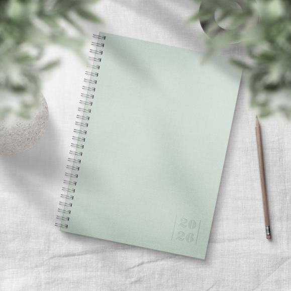  Kalender 2027 Business A5 Textile plommon