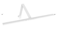  Skrivbordslampa Lykke led vit, med fäste för bordsskärm