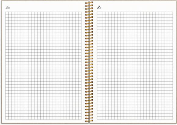  Kalender 2026 Business svart konstläder