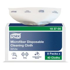  Mikrofiberduk Tork, engångs vit