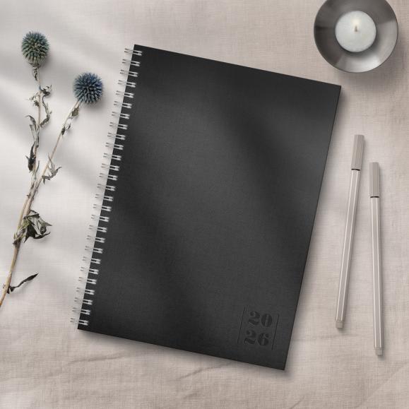  Kalender 2027 Senator A5 Textile svart