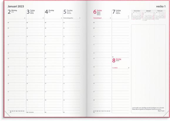  Kalender 2023 Business Vega rosa
