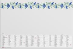  Kalender 2025 Skrivunderlägg Blomster