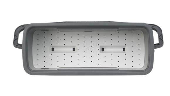  Mopplåda Vikan med lock 40cm grå