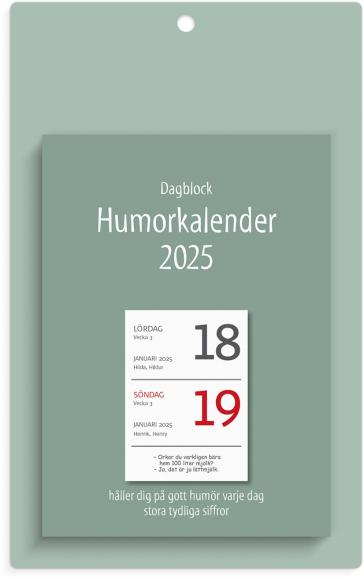  Kalender 2025 Väggplån med dagblock Humor