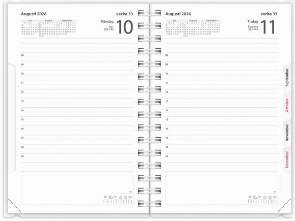  Kalender 2026 Dagbok 4i1