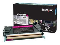  Toner Lexmark X748 magenta - 10 000 sidor