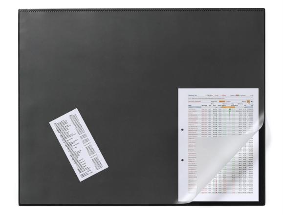  Skrivunderlägg med transparent klaff 52x65cm