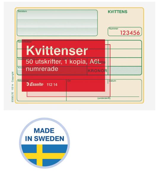  Kvittensblock A6L DCP 2x50ex