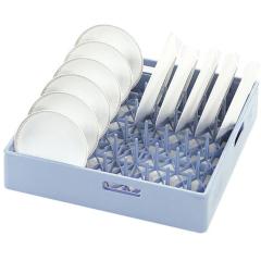  Diskkorg f&ouml;r tallrikar bl&aring;