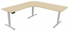  Skrivbord Viva Select 1800/800mm höj- och sänkbart med svängd skiva