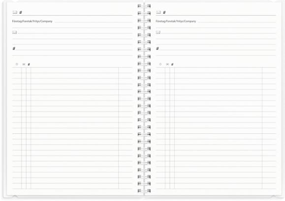  Kalender 2025 Business rosa konstläder Amelia