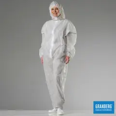  Skyddsoverall nonwoven vit