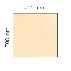  Bordsskiva Viva 700x700mm