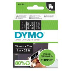  Dymo märk-tejp/band D1, 24mmx7meter vit/svart