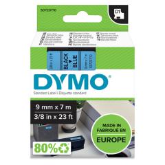  Dymo märk-tejp/band D1, 9mmx7meter svart/blå
