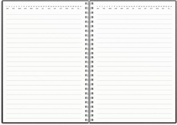  Stor Fickkalender tillb Telefonregister