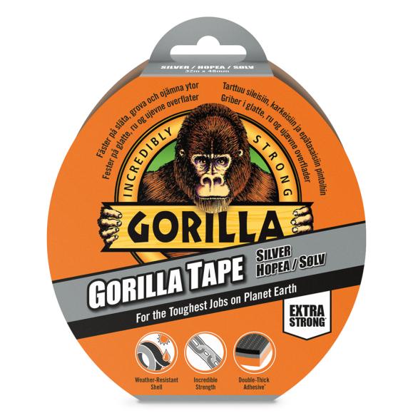  Gorilla tejp tuff silver 48mm, 32m