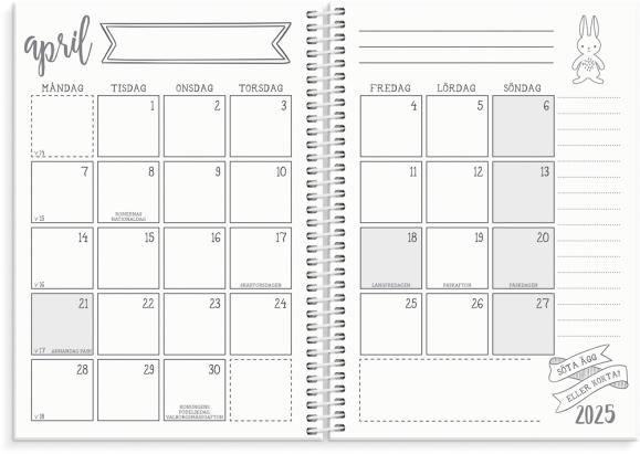  Kalender 2025 Doodle II