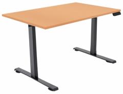  Skrivbord Viva Basic h&ouml;j- och s&auml;nkbart med rak skiva