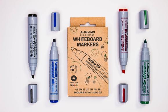  Whiteboardpenna Artline 519 ECO-GREEN broad 4-färg set