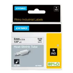  Märkband Dymo Industri krympslang 6mmx1,5meter