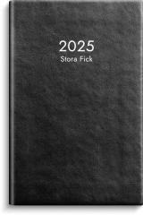  Kalender 2025 Stora Fick svart konstläder