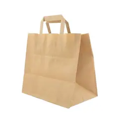  Pappersbärkasse med hängslen brun 11 liter