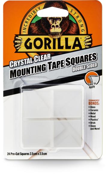  Gorilla tejp monterings-rutor 24st, 2,5x2,5cm
