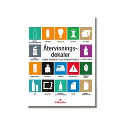  Dekal set för återvinning 17 olika motiv