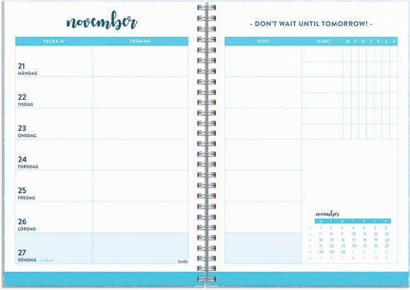  Kalender 2022 Fitness & Food Planner