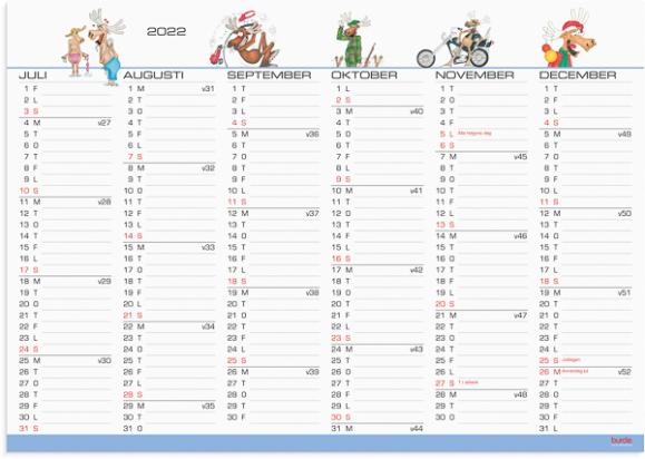  Väggkalender 2026 Väggblad Blomster