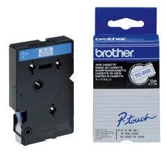  Märktejp Brother TC-203 blå/vit 12mm