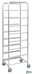  Backvagn för 8st Europabackar med låsbara hjul 460x590x1880mm