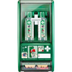  Ögondusch-station Cederroth inkl 2x500ml ögondusch och en plåsterautomat
