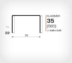  Häftklammer JK560 (35/22) nr.78 22mm