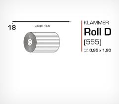  Häftklammer för lockhäftare JK555 18mm