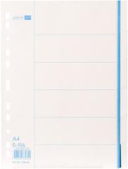  Pappersregister A4 Otryckta flikar