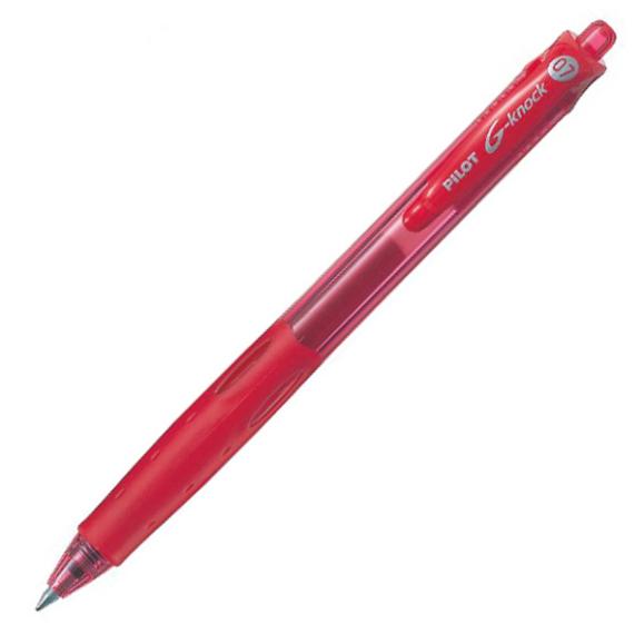  Kulspetspenna Pilot G-Knock Gel medium röd
