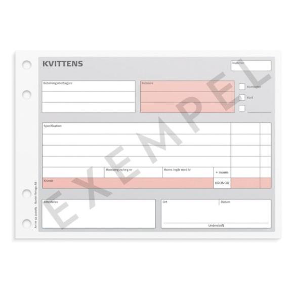  Kvittensblock A5L m kopia 2x50ex