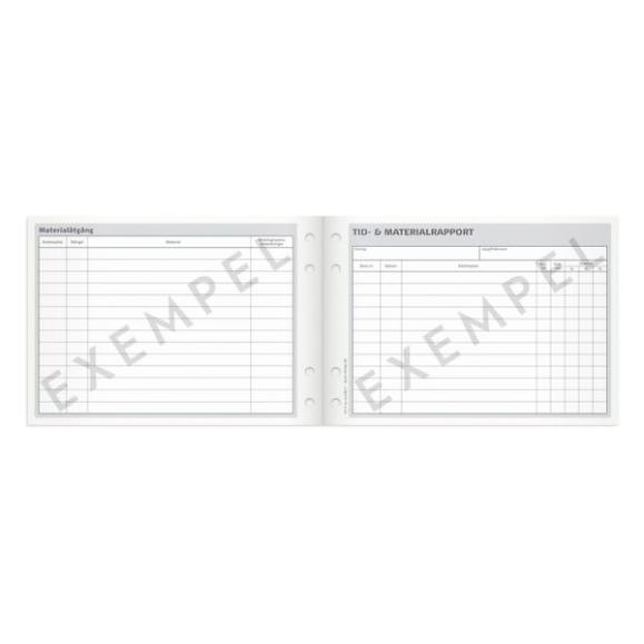  Tid-/Materialrapport A5L 50blad