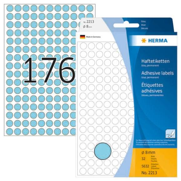  Herma etikett diameter 8mm