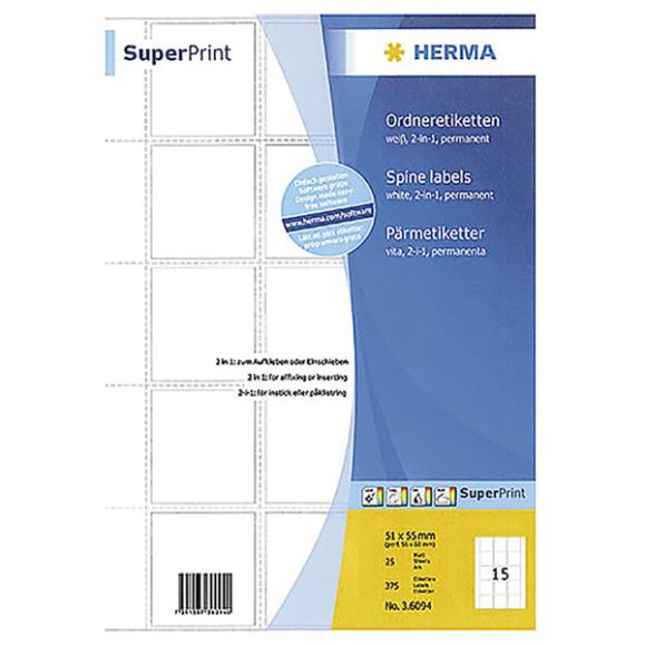  Herma etikett för pärmar 51x55mm (3x5) 6094